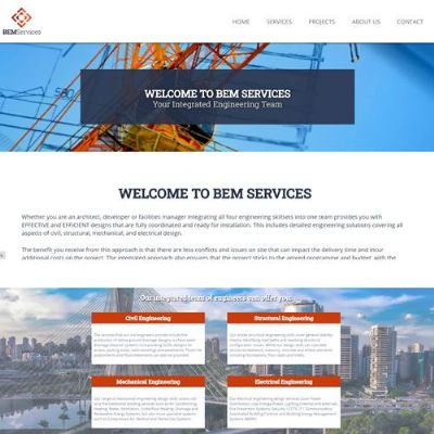 BEM Services engineering website, created by Matlock Web Design, Derbyshire Dales | 07901 870345